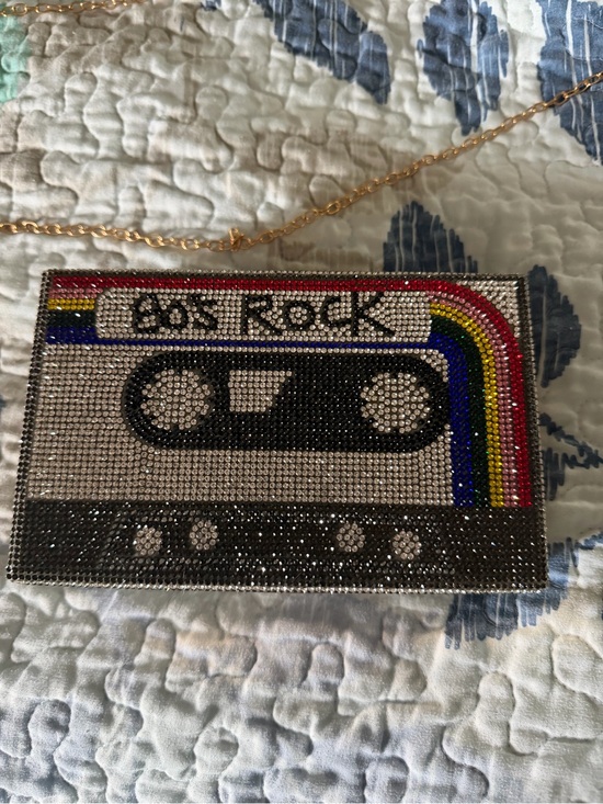 Betsey Johnson Handbags - Multicolor '80s Rock Cassette Rhinestone Crossbody